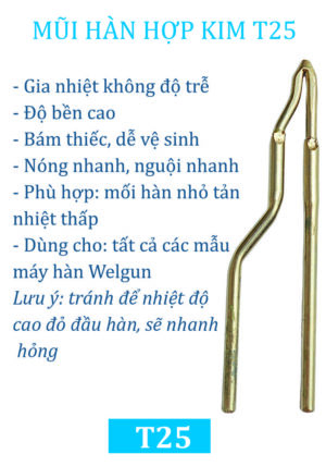 Đầu hàn truyền thống 2,5mm - T25