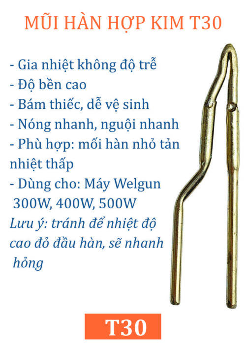 Đầu hàn truyền thống 3,0mm T30