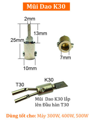 Mũi hàn Dao K25