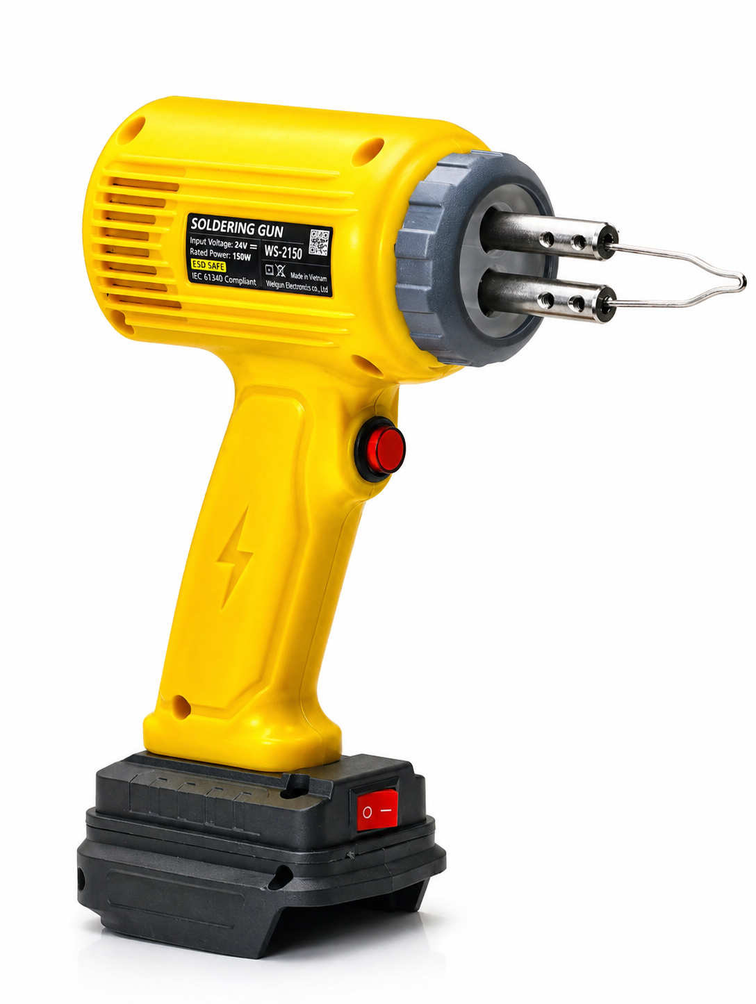 Combo mỏ hàn xung Welgun 150W, WS-2150-CBP-DW, dùng Pin, nặng 540g - Liền chân Dewalt - Ảnh 3