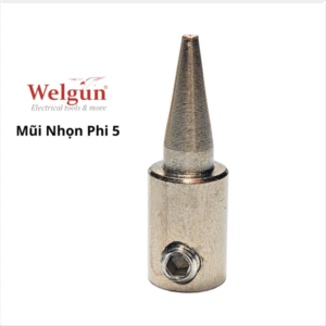 Đầu mũi hàn hợp kim siêu bền gia nhiệt nhanh dễ vệ sinh cho mỏ hàn xung thông minh Welgun - Mũi nhọn B20