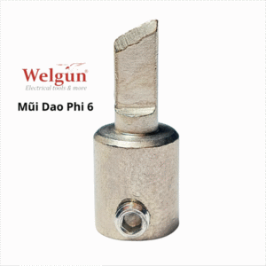 Đầu mũi hàn hợp kim siêu bền gia nhiệt nhanh dễ vệ sinh cho mỏ hàn xung thông minh Welgun - Mũi dao K25