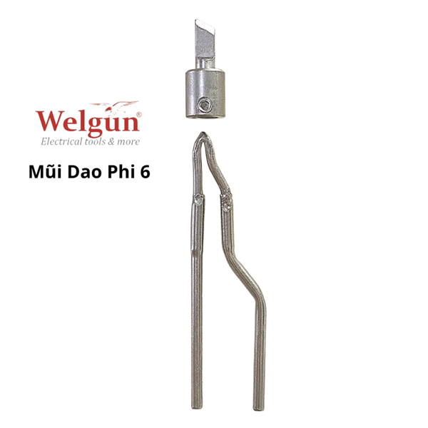 Đầu mũi hàn hợp kim siêu bền gia nhiệt nhanh dễ vệ sinh cho mỏ hàn xung thông minh Welgun - Mũi dao K25 - Ảnh 5