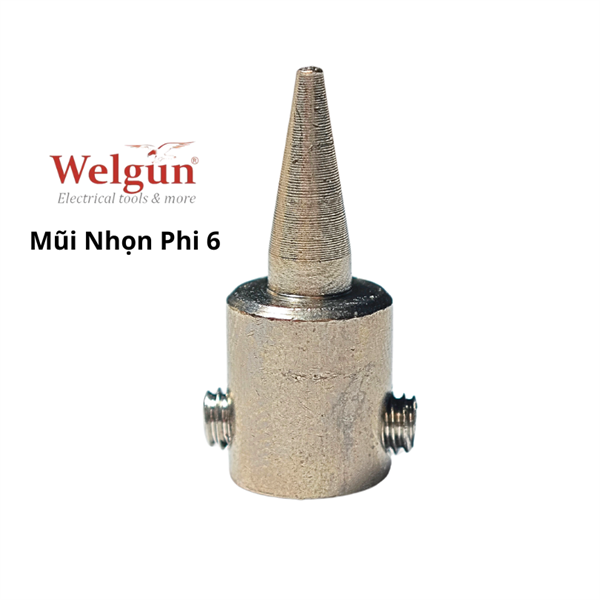 Đầu mũi hàn hợp kim siêu bền gia nhiệt nhanh dễ vệ sinh cho mỏ hàn xung thông minh Welgun - Mũi nhọn B25 - Ảnh 2