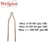 Đầu hàn dây Đồng C20(2mm) Welgun dùng được cho Máy 130W Welgun và máy hàn xung biến áp cơ như Tệp, Bách Khoa, Weller...