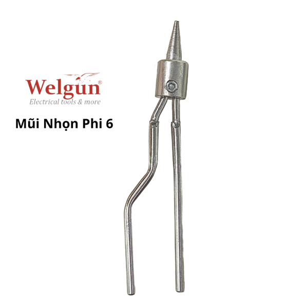 Đầu mũi hàn hợp kim siêu bền gia nhiệt nhanh dễ vệ sinh cho mỏ hàn xung thông minh Welgun - Mũi nhọn B25 - Ảnh 5