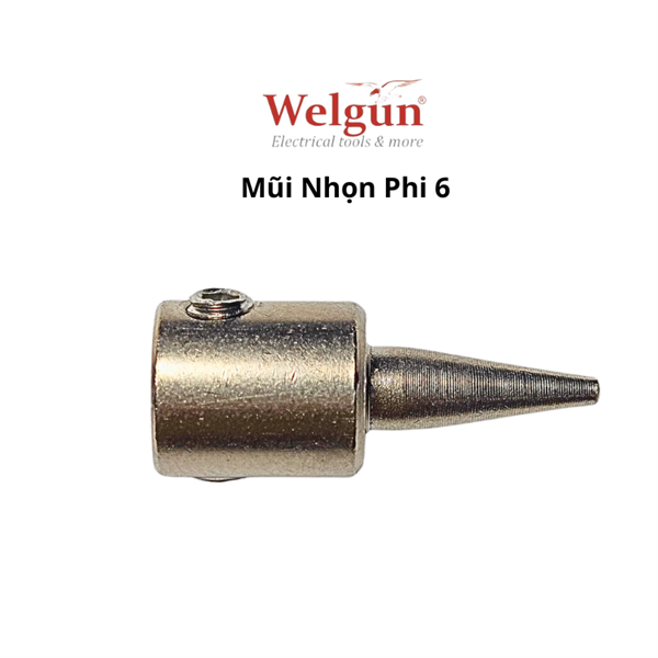 Đầu mũi hàn hợp kim siêu bền gia nhiệt nhanh dễ vệ sinh cho mỏ hàn xung thông minh Welgun - Mũi nhọn B25 - Ảnh 4