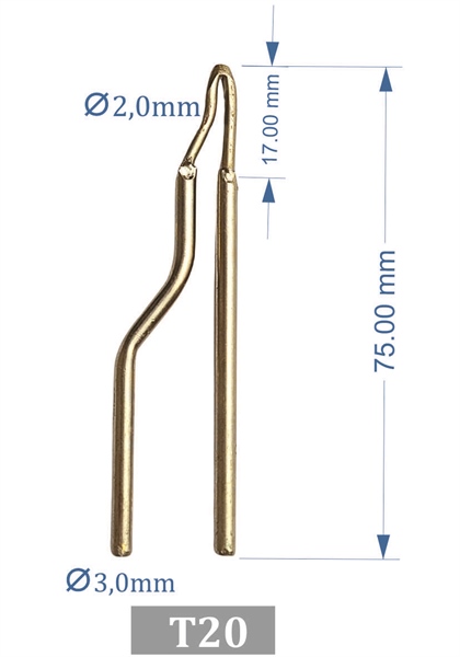 Đầu mũi hàn hợp kim siêu bền gia nhiệt nhanh dễ vệ sinh cho mỏ hàn xung thông minh Welgun - T20 - Ảnh 2