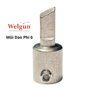 Đầu mũi hàn hợp kim siêu bền gia nhiệt nhanh dễ vệ sinh cho mỏ hàn xung thông minh Welgun - Mũi dao K25