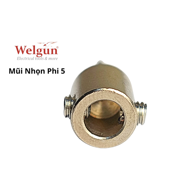 Đầu mũi hàn hợp kim siêu bền gia nhiệt nhanh dễ vệ sinh cho mỏ hàn xung thông minh Welgun - Mũi nhọn B20 - Ảnh 2