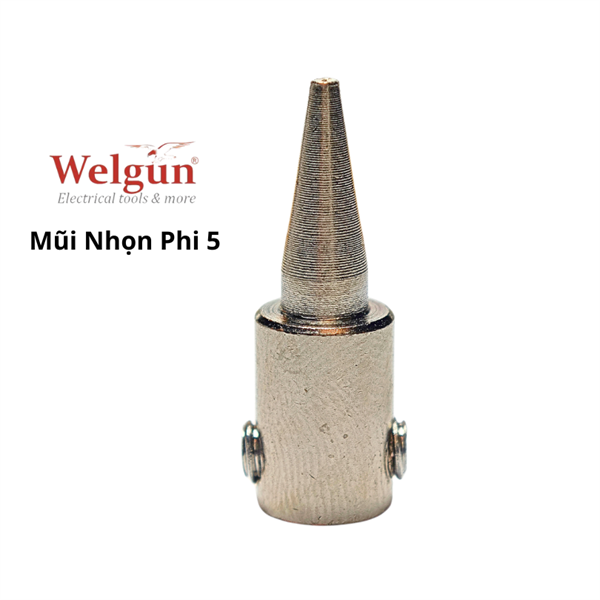 Đầu mũi hàn hợp kim siêu bền gia nhiệt nhanh dễ vệ sinh cho mỏ hàn xung thông minh Welgun - Mũi nhọn B20 - Ảnh 3