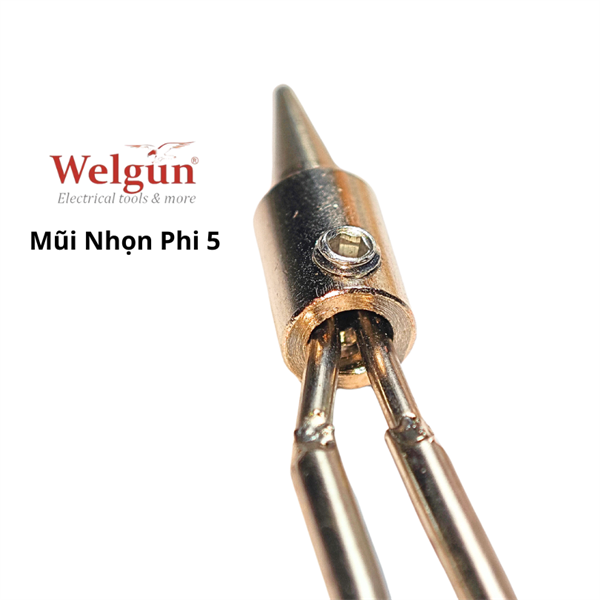 Đầu mũi hàn hợp kim siêu bền gia nhiệt nhanh dễ vệ sinh cho mỏ hàn xung thông minh Welgun - Mũi nhọn B20 - Ảnh 4