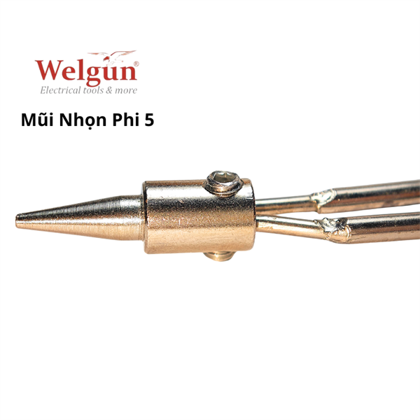 Đầu mũi hàn hợp kim siêu bền gia nhiệt nhanh dễ vệ sinh cho mỏ hàn xung thông minh Welgun - Mũi nhọn B20 - Ảnh 5