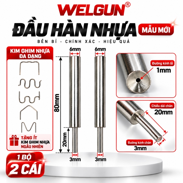 Đầu Hàn Nhựa Welgun – Đầu Hàn Nhựa Xe Máy, Ống Nước, Bàn Ghế Nhựa – Linh Kiện Máy Hàn Nhựa Welgun